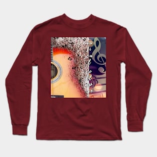 Musical Collapse Design Long Sleeve T-Shirt